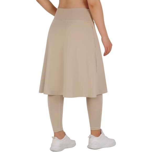 Long Knee Length Skirt with Full Leggings, SZ M, 1M-150B003 - Picture 2 of 2